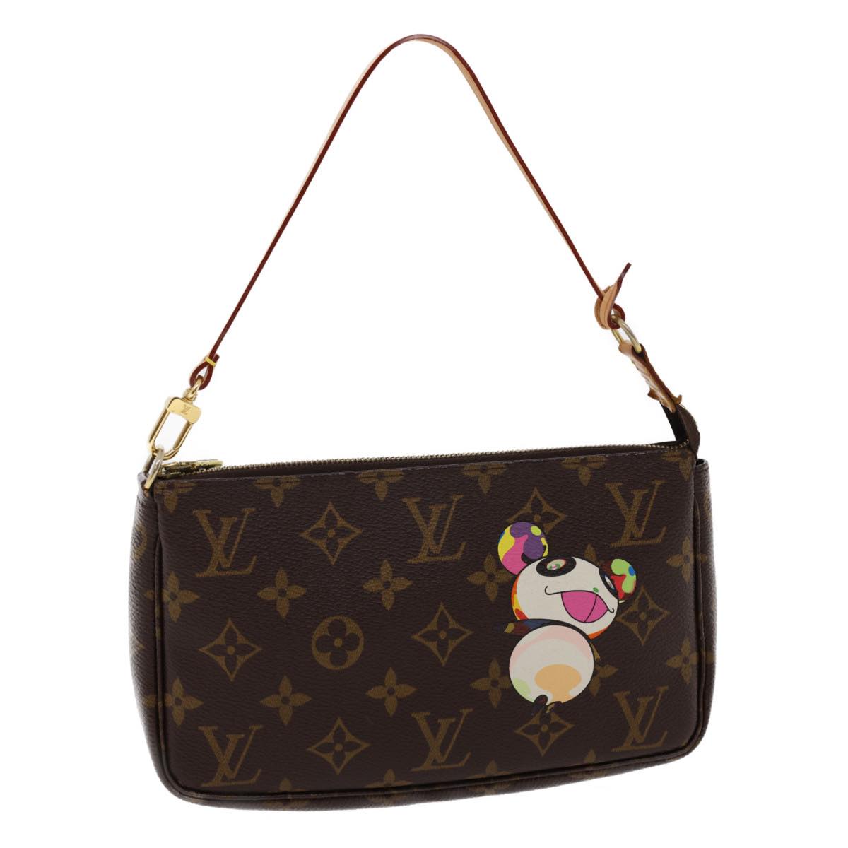 LOUIS VUITTON Monogram Panda Pochette Accessoires Pouch M51981 LV Auth 27072A