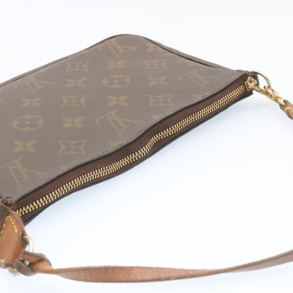 LOUIS VUITTON Monogram Pochette Accessoires Pouch M51980 LV Auth hk155