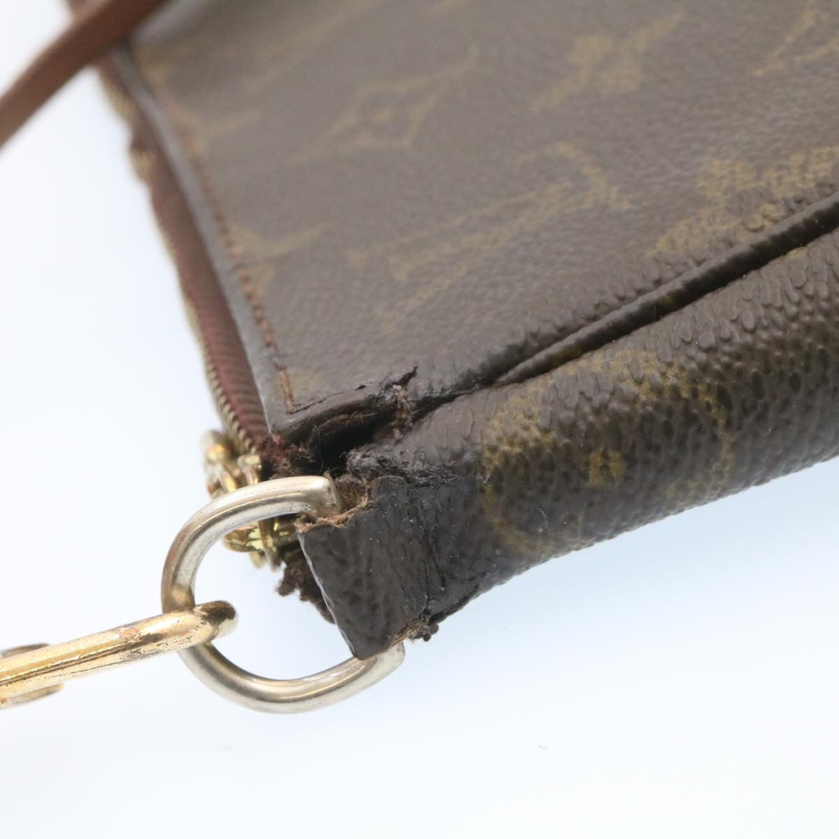 LOUIS VUITTON Monogram Pochette Accessoires Pouch M51980 LV Auth hk155