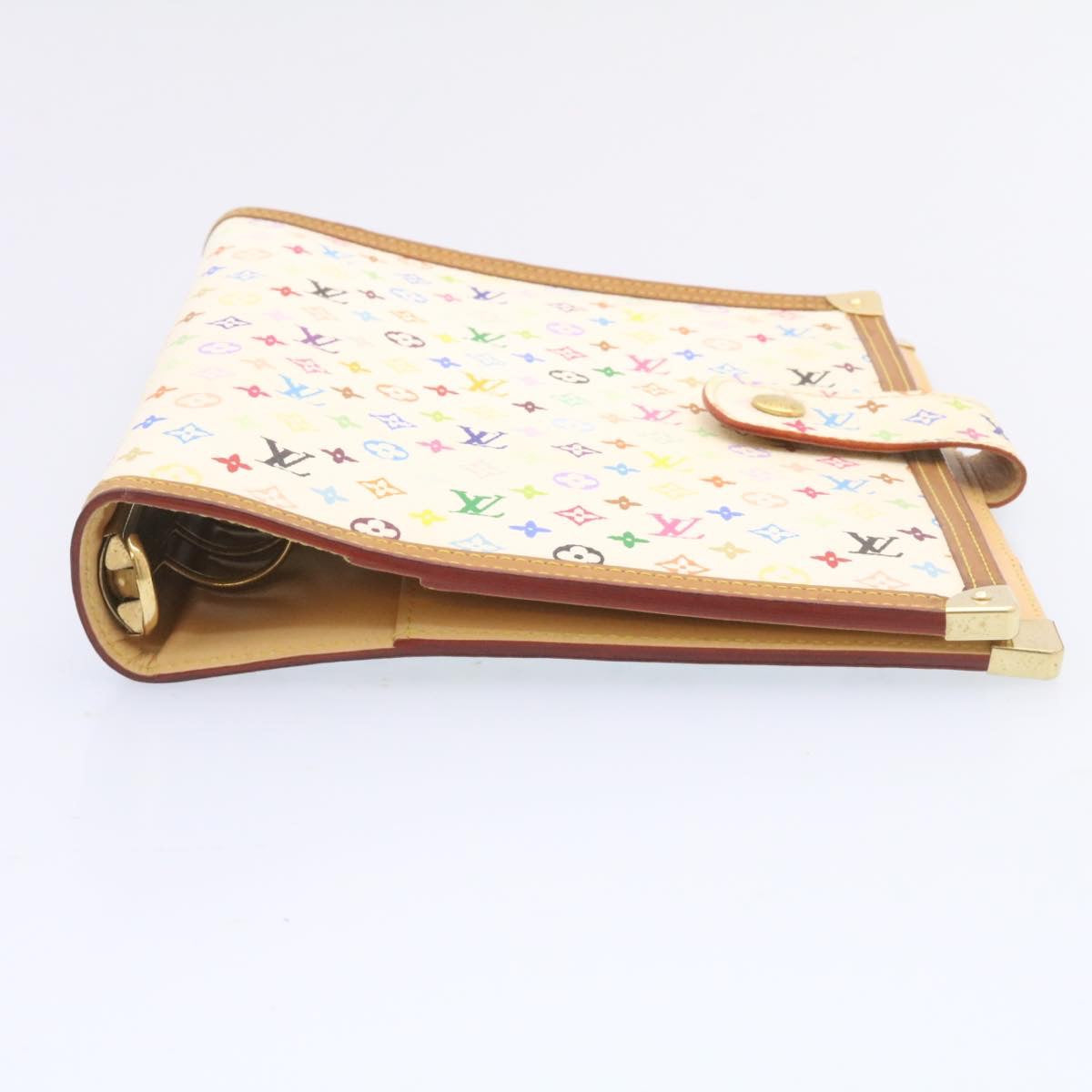 LOUIS VUITTON Multicolor Agenda GM Day Planner Cover White R20894 LV am701sA