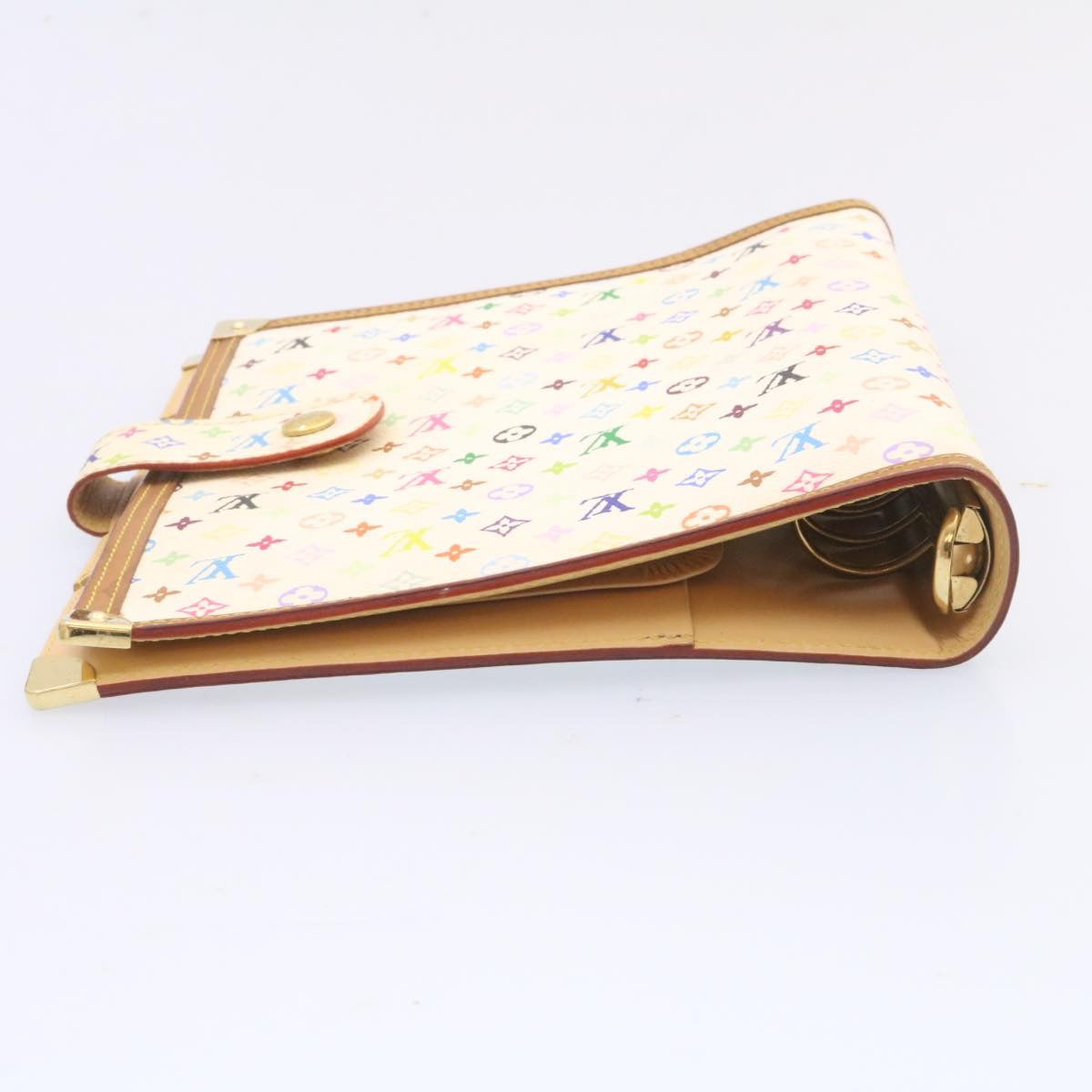 LOUIS VUITTON Multicolor Agenda GM Day Planner Cover White R20894 LV am701sA