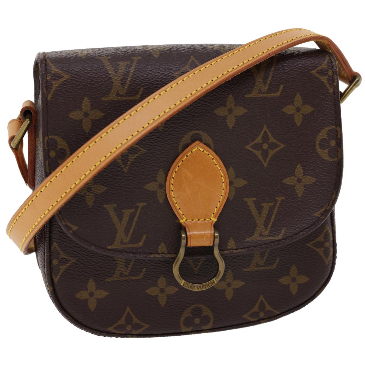 LOUIS VUITTON Monogram Saint Cloud PM Shoulder Bag M51244 LV Auth am343bV
