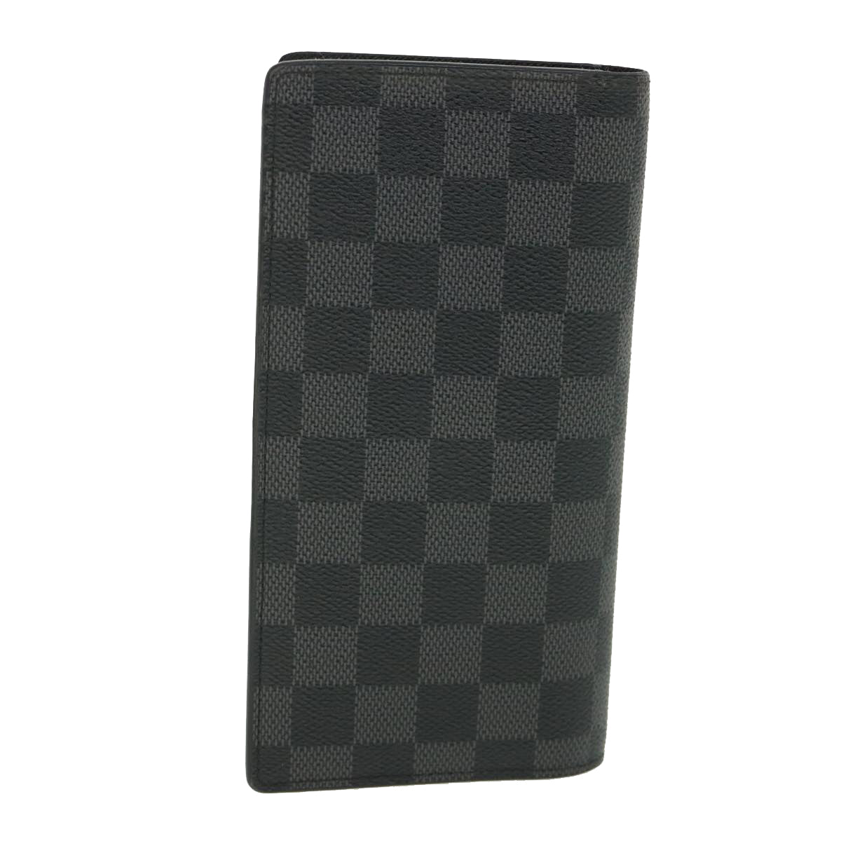 LOUIS VUITTON Damier Graphite Portefeuille Brazza Long Wallet N64430 Auth pt092