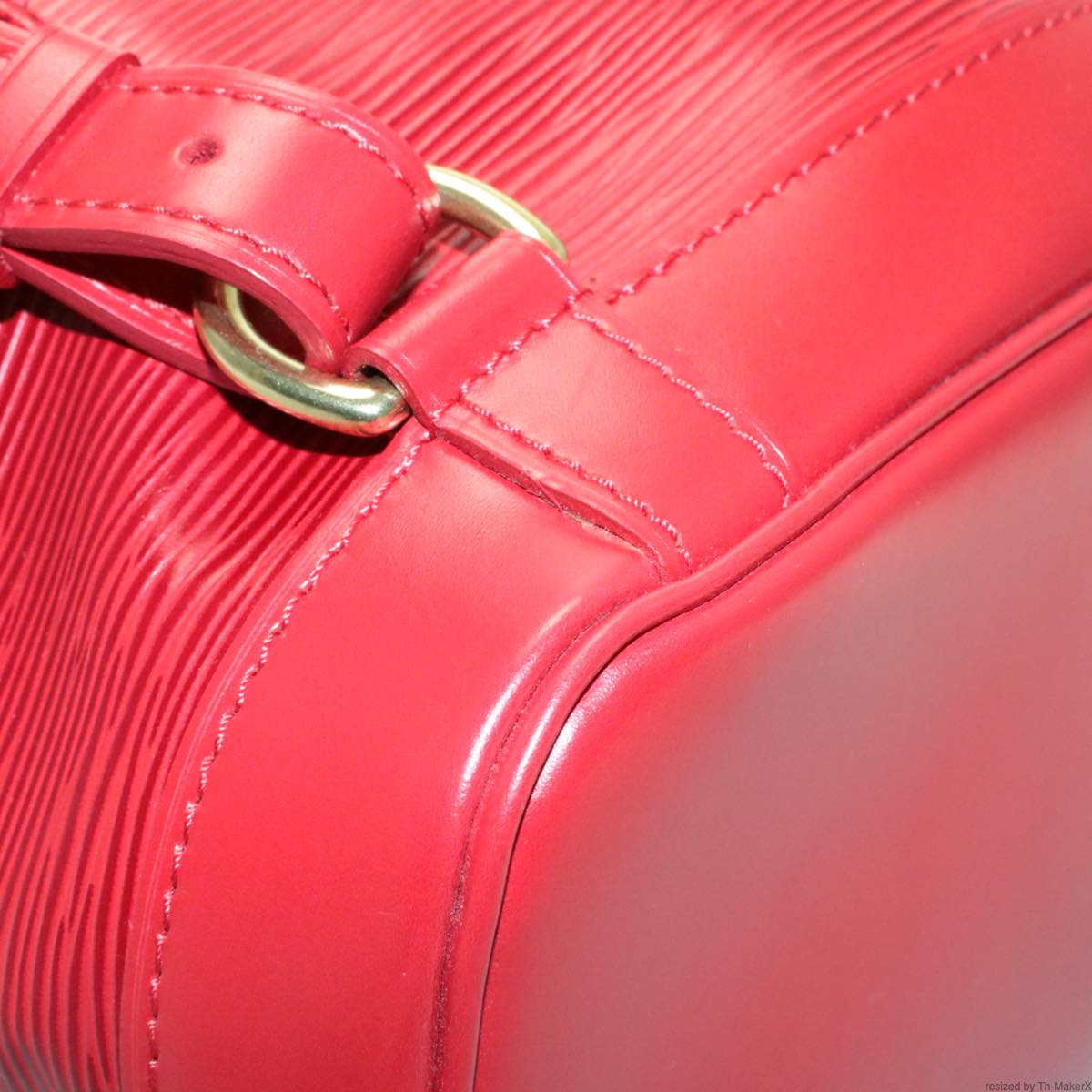 LOUIS VUITTON Epi Montsouris MM Backpack Red LV Auth am2389sA