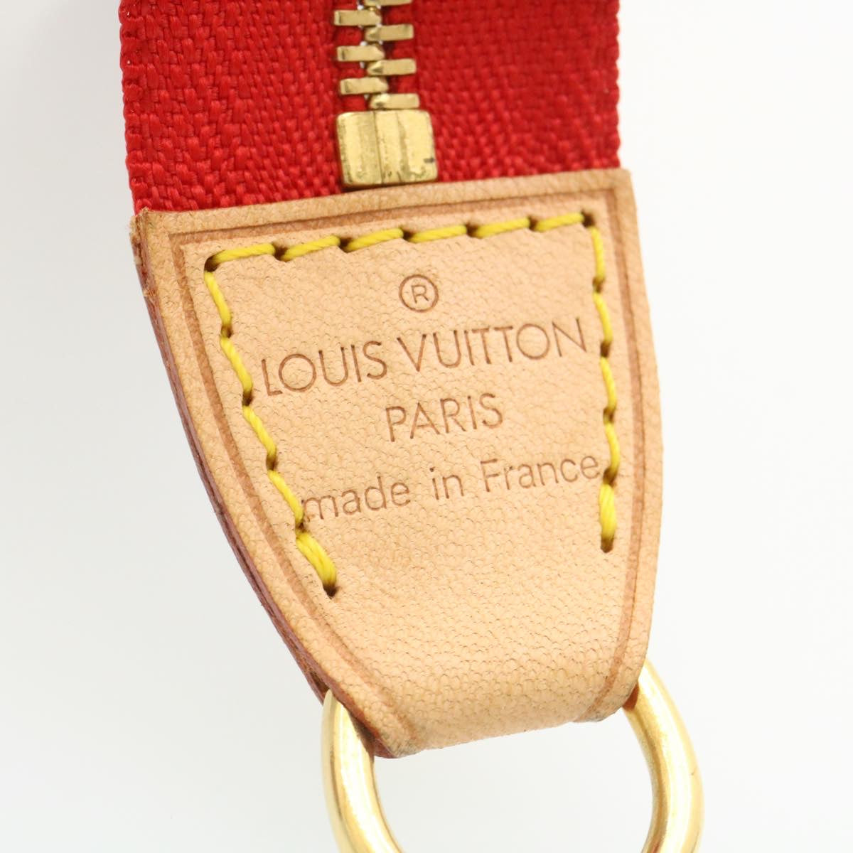 LOUIS VUITTON Monogram Vernis Bucket PM Shoulder Bag SP Order Rouge Auth 22324SM