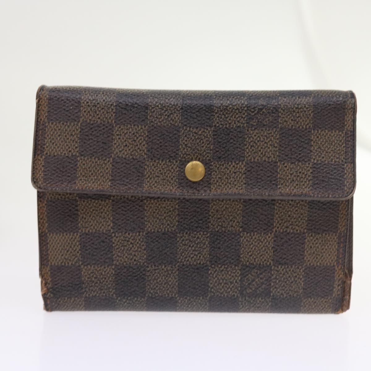 LOUIS VUITTON Damier Ebene Azur Wallet 5Set LV Auth ti466