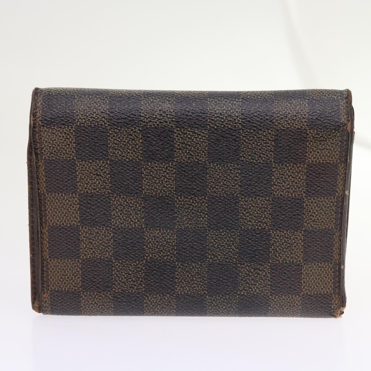 LOUIS VUITTON Damier Ebene Azur Wallet 5Set LV Auth ti466