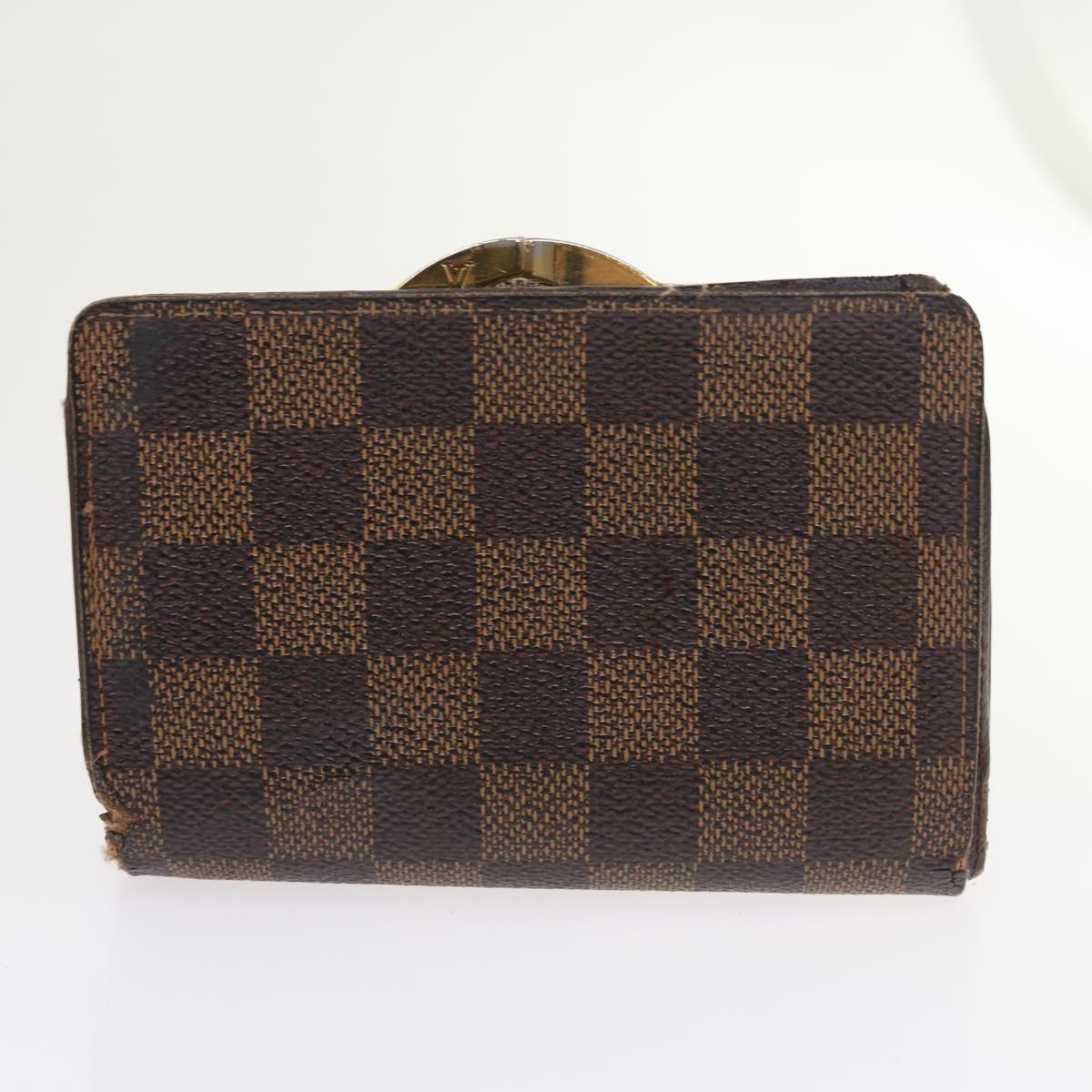 LOUIS VUITTON Damier Ebene Azur Wallet 5Set LV Auth ti466