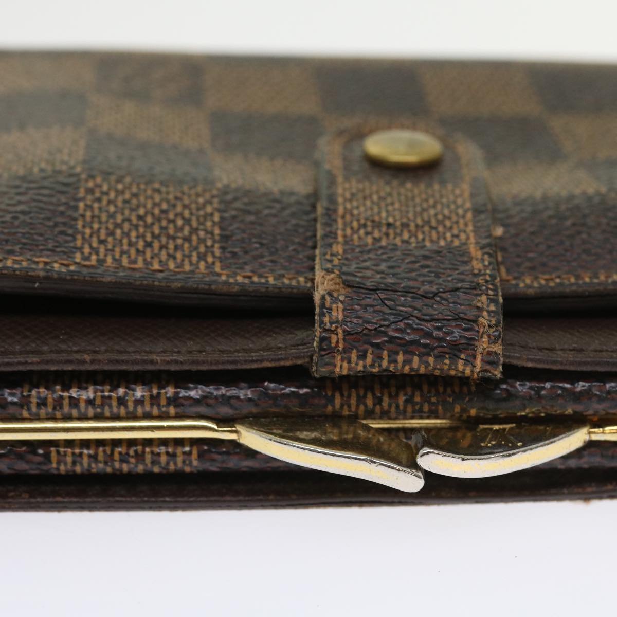 LOUIS VUITTON Damier Ebene Azur Wallet 5Set LV Auth ti466