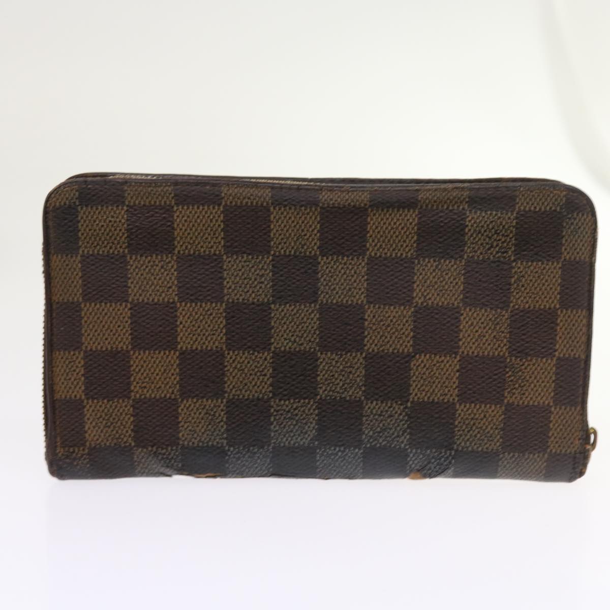 LOUIS VUITTON Damier Ebene Azur Wallet 5Set LV Auth ti466