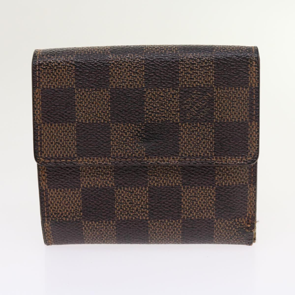 LOUIS VUITTON Damier Ebene Azur Wallet 5Set LV Auth ti466