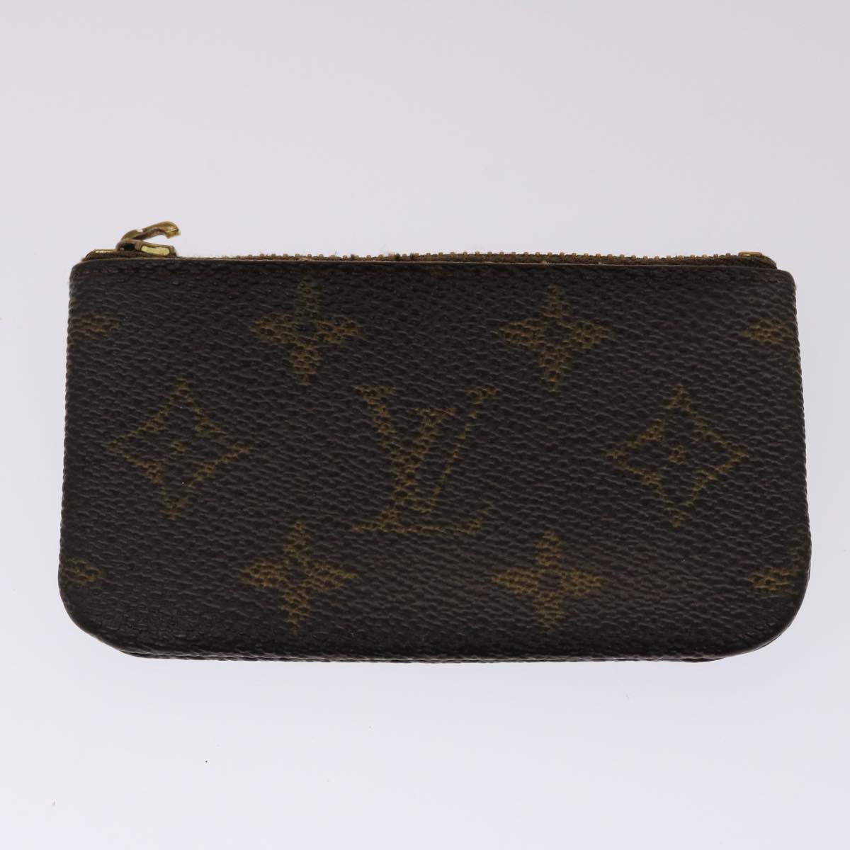 LOUIS VUITTON Monogram Pouch Long Wallet 4Set LV Auth 42062