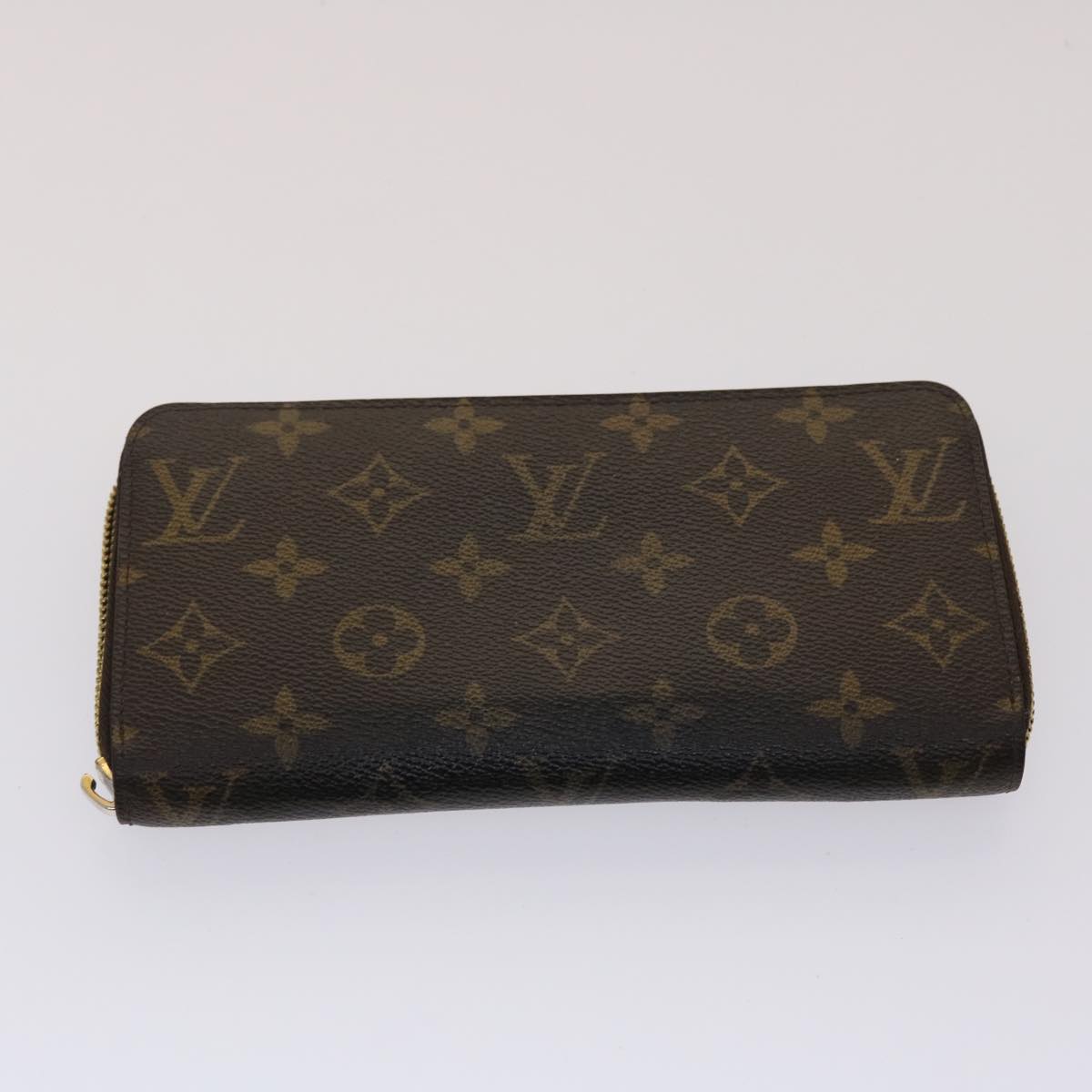 LOUIS VUITTON Monogram Pouch Long Wallet 4Set LV Auth 42062