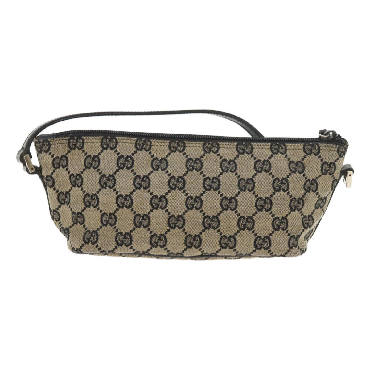 GUCCI GG Canvas Accessory Pouch Navy 039.1103 3903 Auth 45034