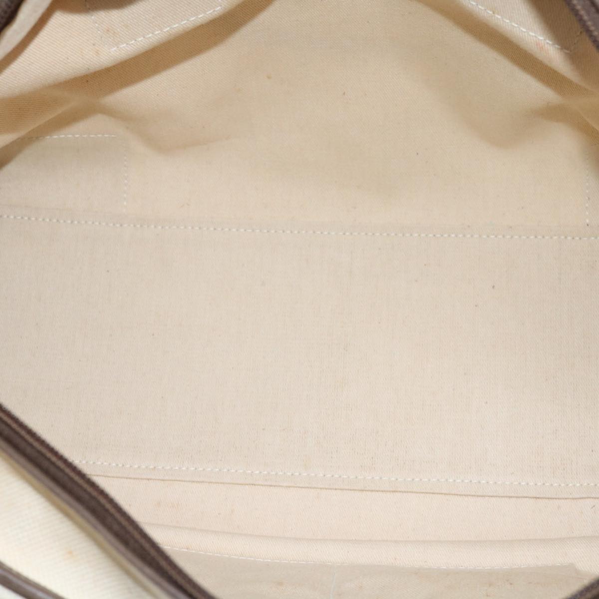 LOEWE Boston Bag Canvas Leather White Auth ep1340