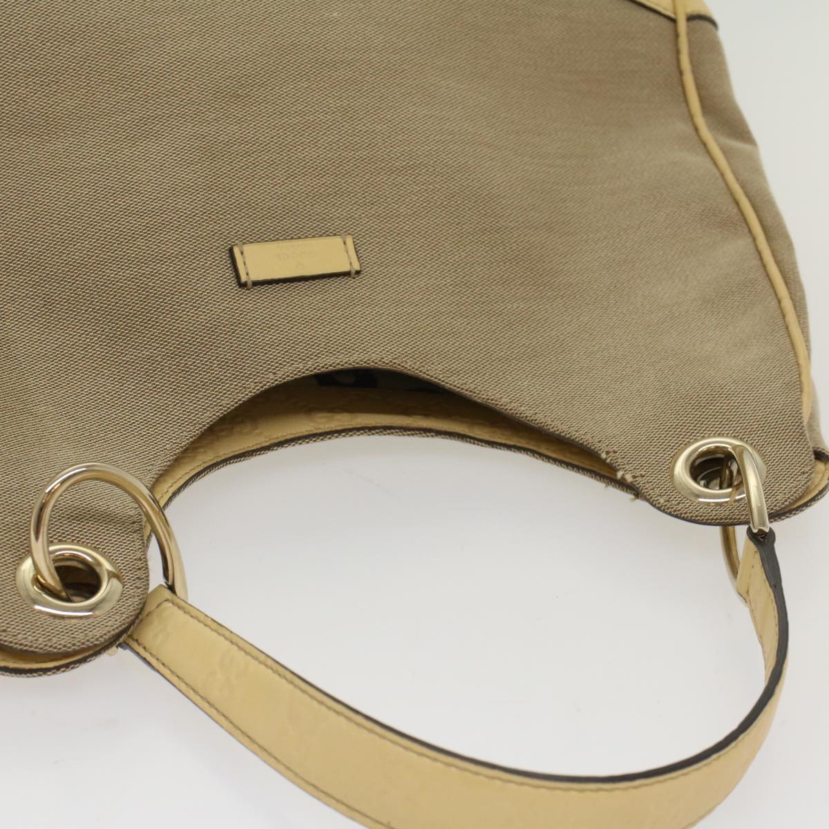 GUCCI GG Canvas Guccissima Shoulder Bag Outlet Black 257268 Auth ti1188