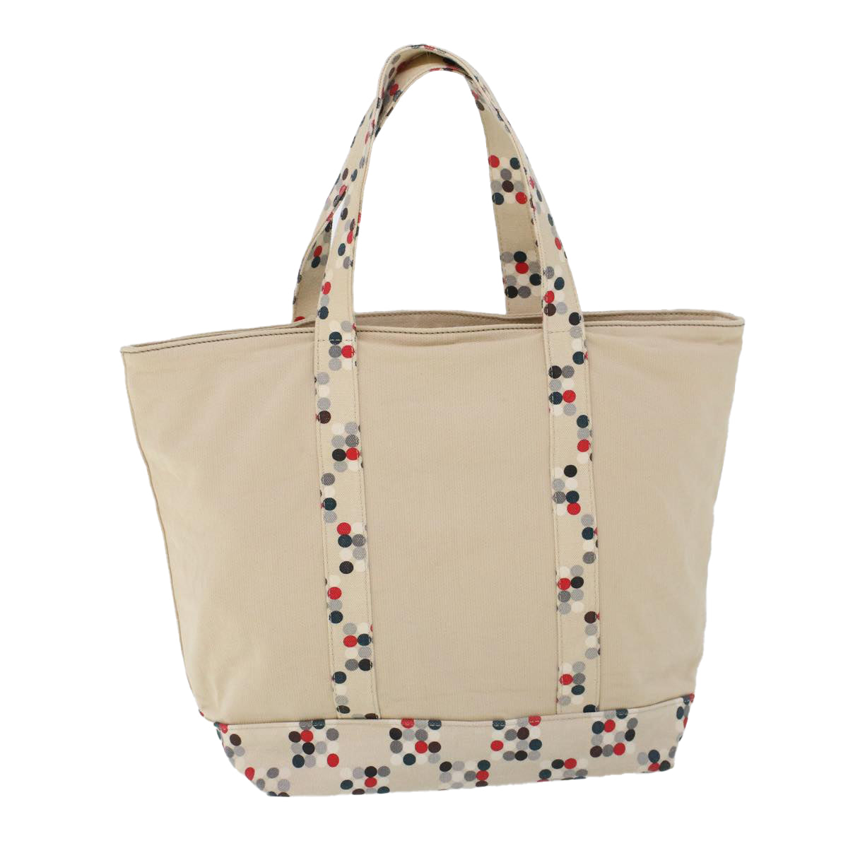 BURBERRY Blue Label Tote Bag Canvas Beige Auth ti1211