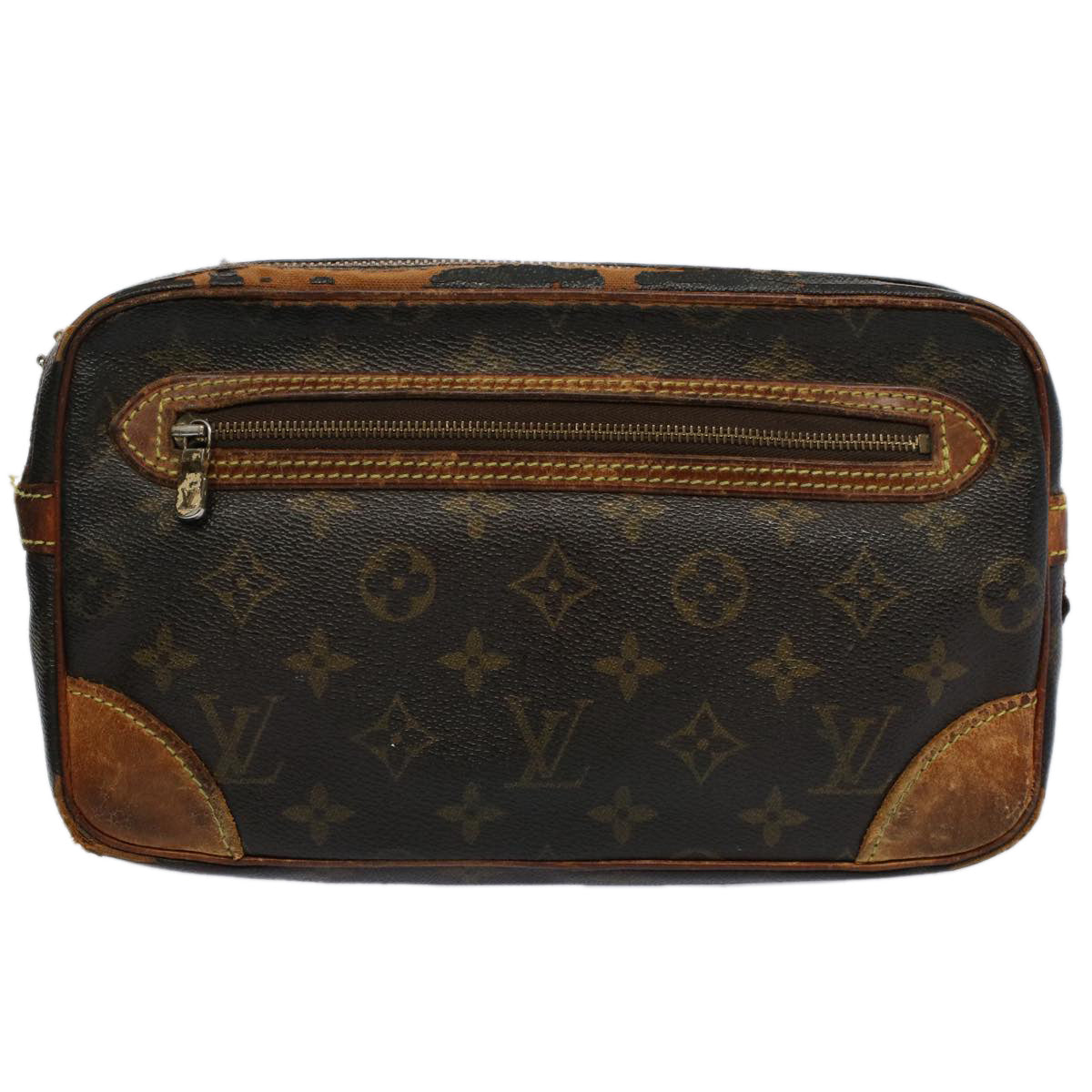 LOUIS VUITTON Monogram Marly Dragonne GM Clutch Bag M51825 LV Auth ti1259