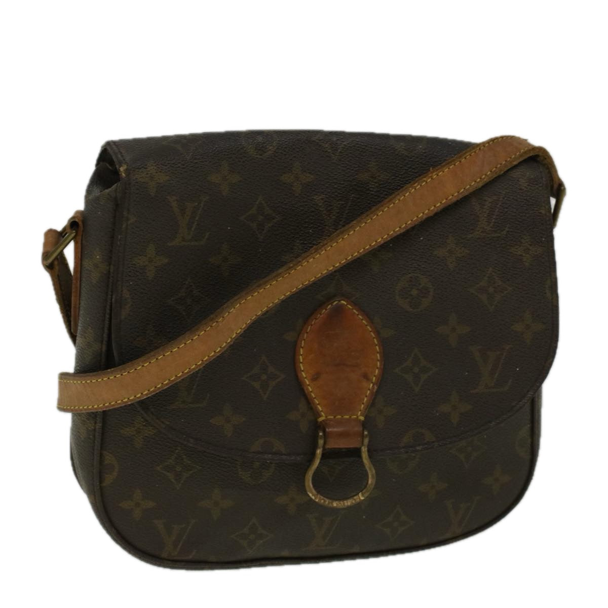 LOUIS VUITTON Monogram Saint Cloud GM Shoulder Bag M51242 LV Auth ti1274