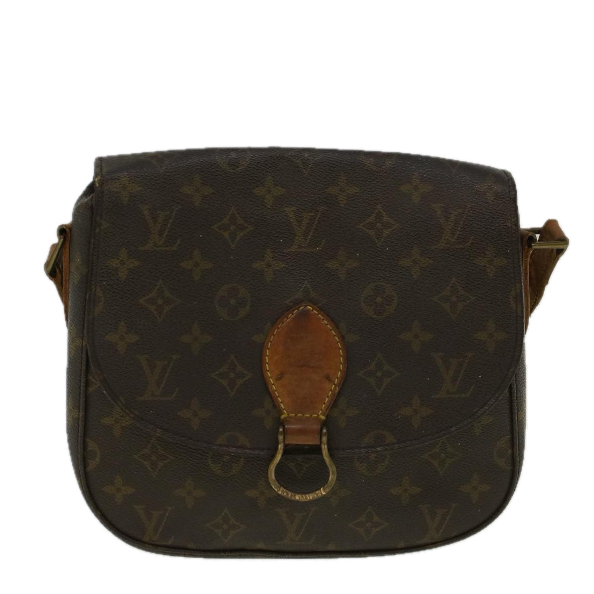 LOUIS VUITTON Monogram Saint Cloud GM Shoulder Bag M51242 LV Auth ti1274