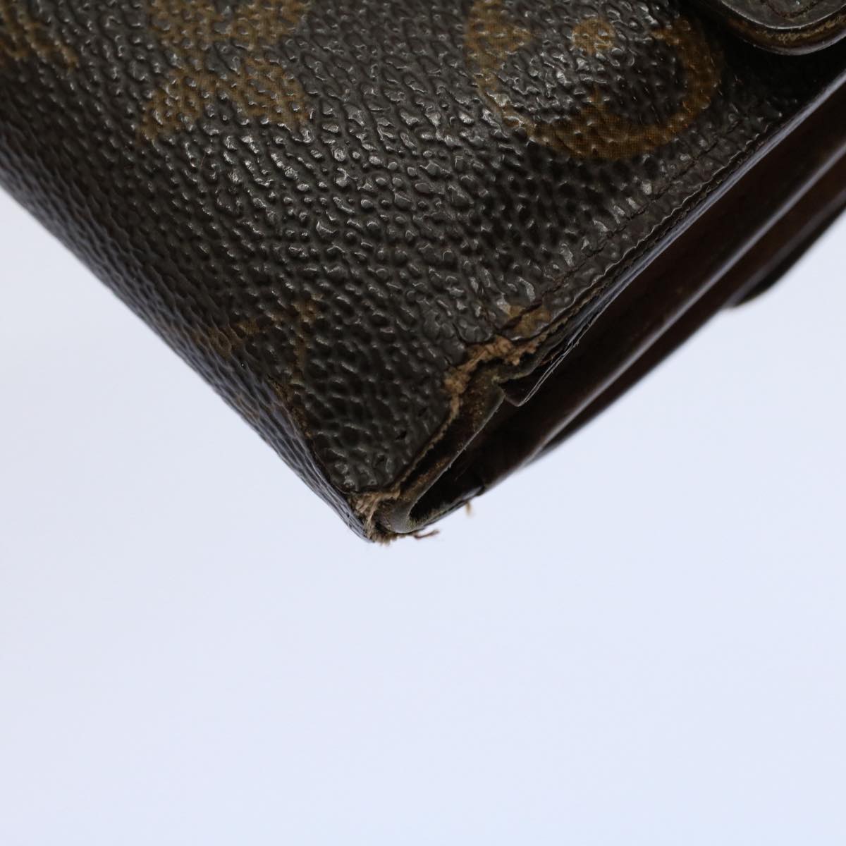 LOUIS VUITTON Monogram Porte Monnaie Bier Cartes Crdit Wallet M61652 Auth ti1277