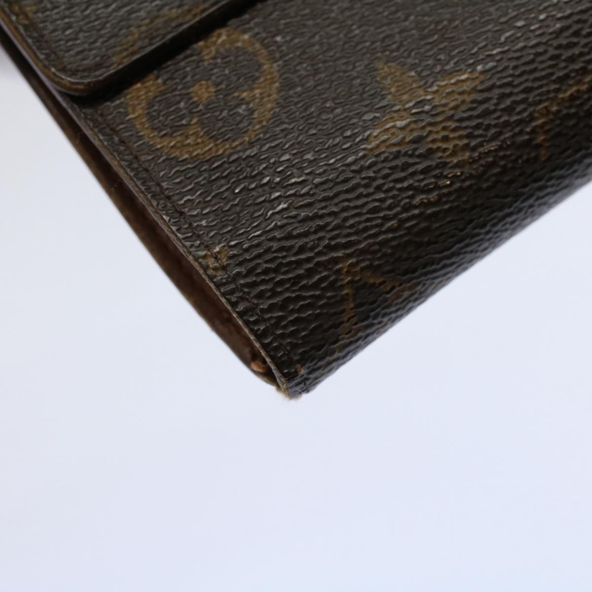 LOUIS VUITTON Monogram Porte Monnaie Bier Cartes Crdit Wallet M61652 Auth ti1277