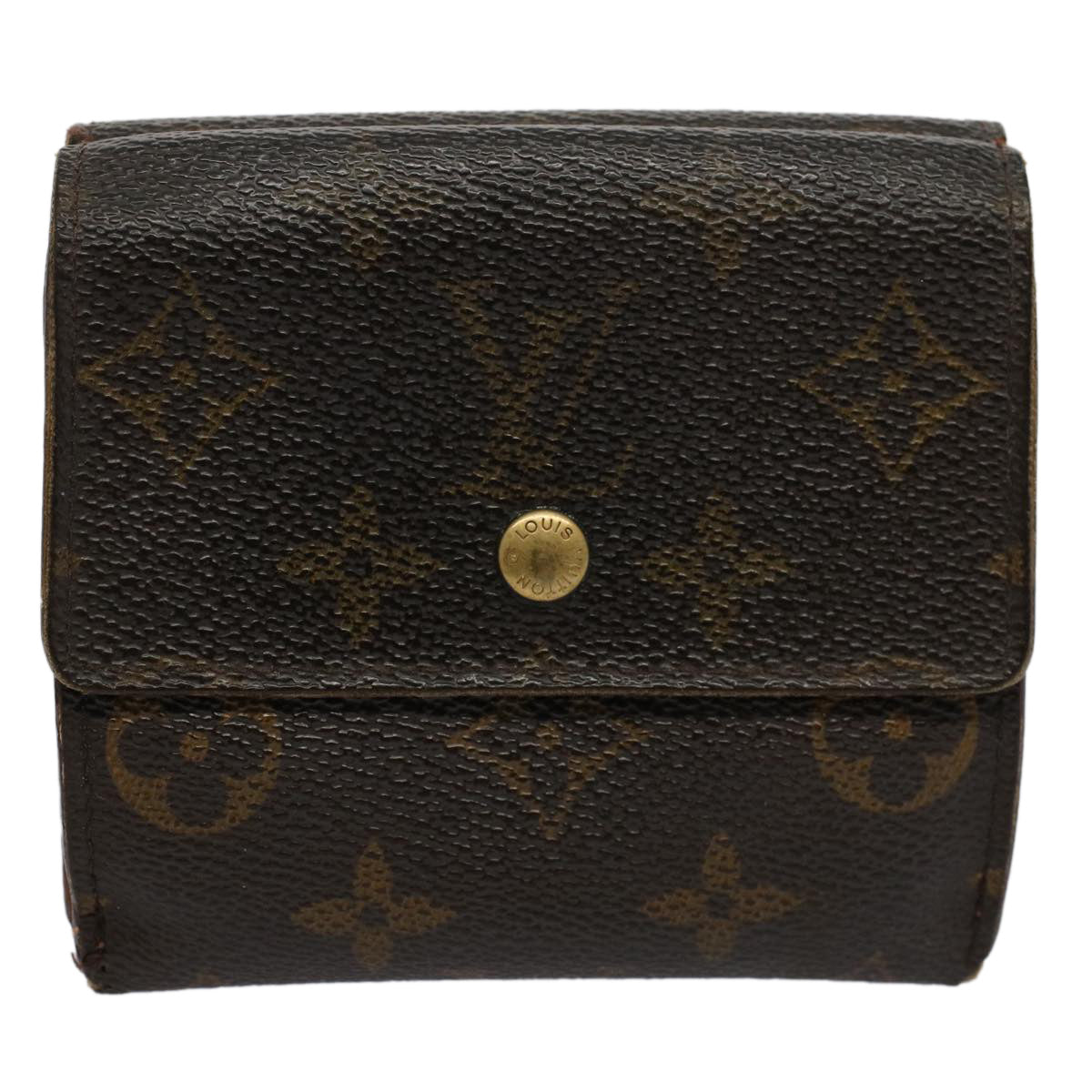 LOUIS VUITTON Monogram Porte Monnaie Bier Cartes Crdit Wallet M61652 Auth ti1277