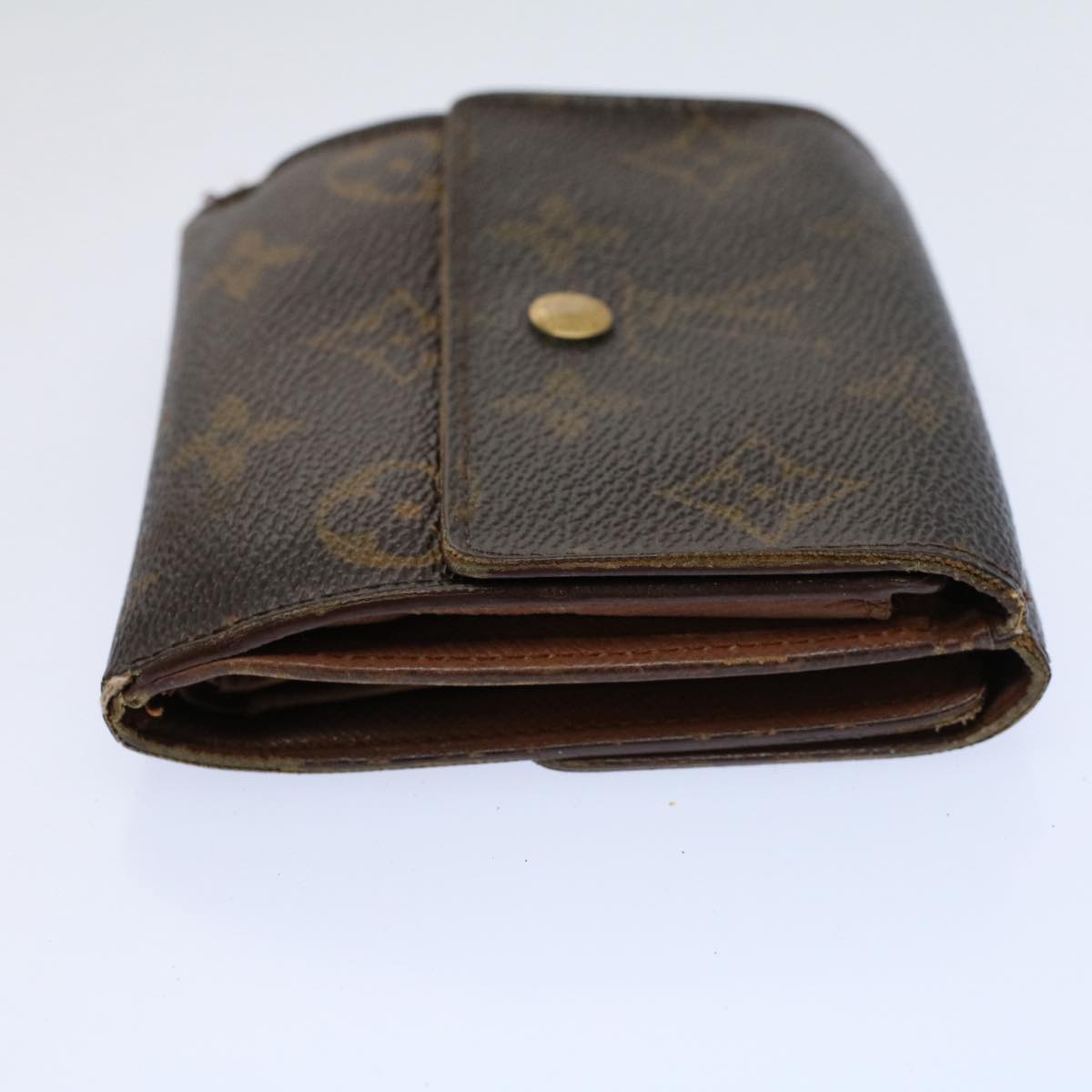 LOUIS VUITTON Monogram Porte Monnaie Bier Cartes Crdit Wallet M61652 Auth ti1277