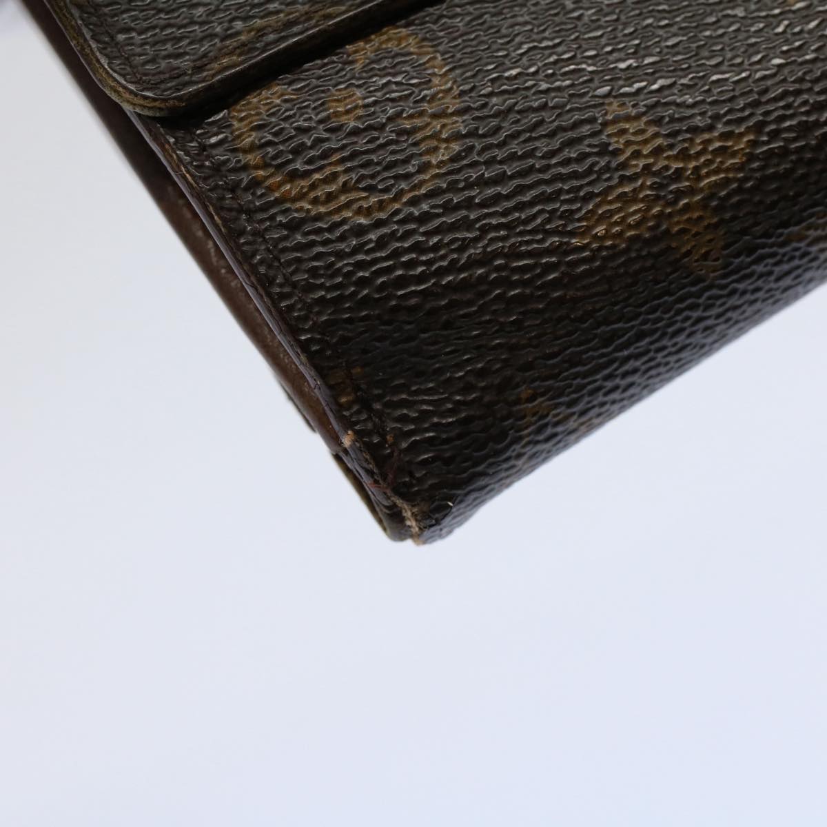 LOUIS VUITTON Monogram Porte Monnaie Bier Cartes Crdit Wallet M61652 Auth ti1277