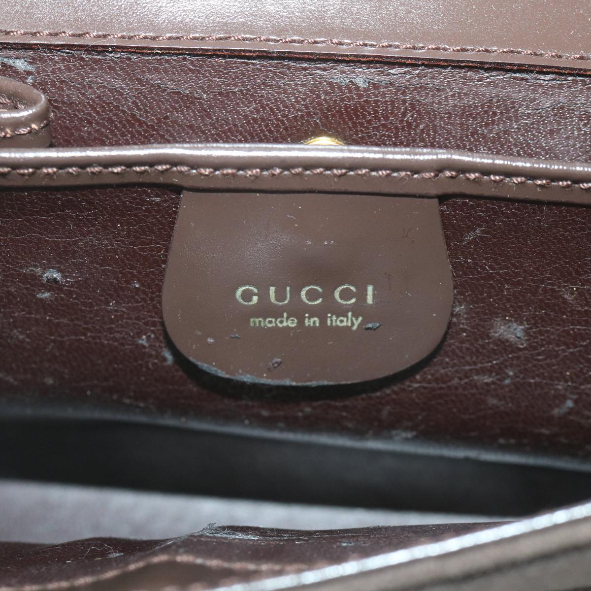 GUCCI Shoulder Bag Suede Brown 001 2058 1928 0 Auth ti1288