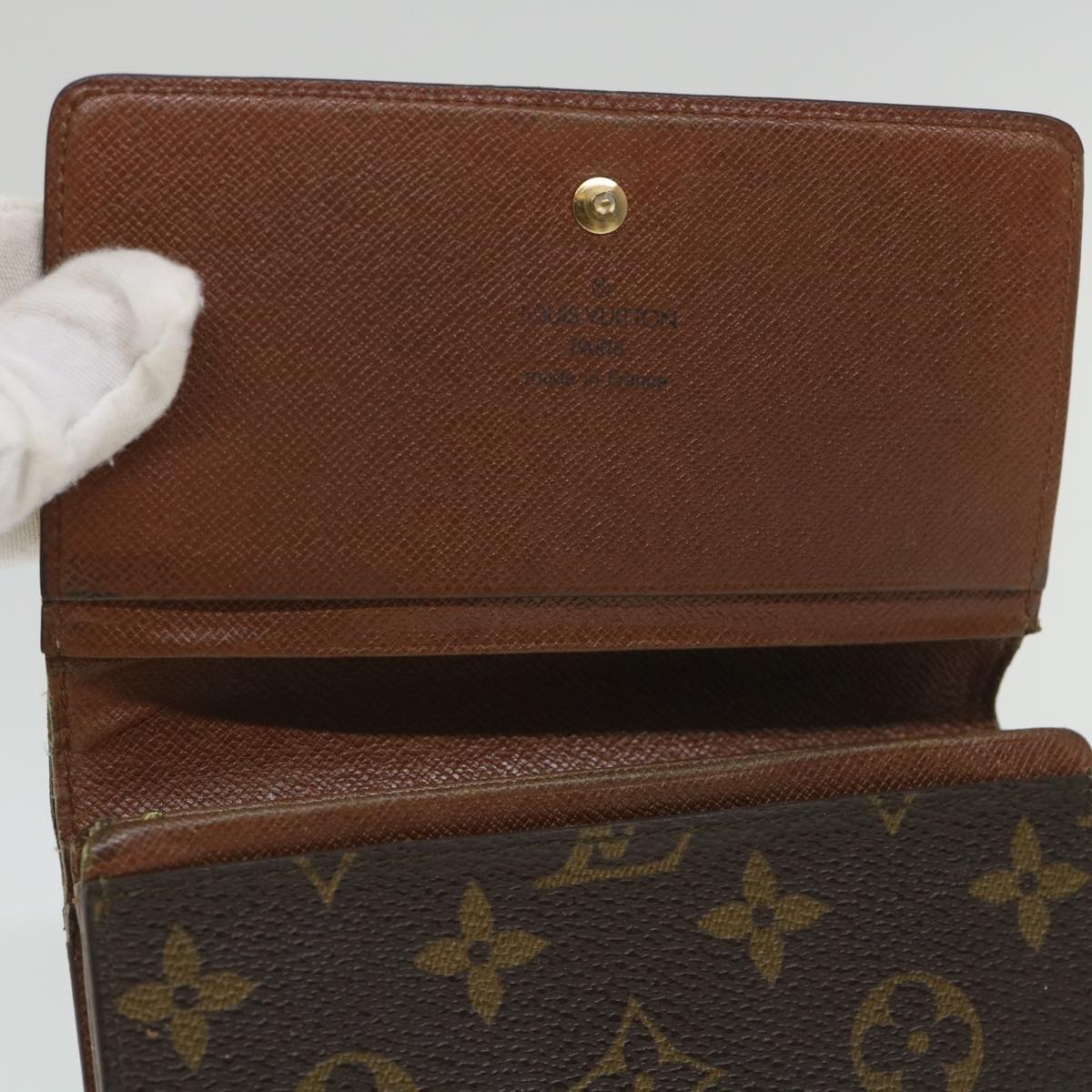 LOUIS VUITTON Monogram Portefeuille Tresol Wallet M61736 LV Auth ti1290