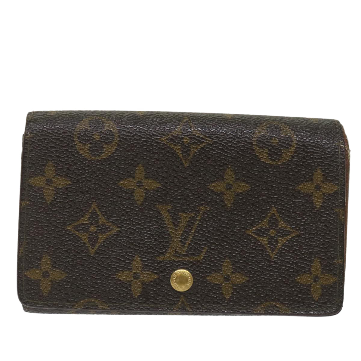 LOUIS VUITTON Monogram Portefeuille Tresol Wallet M61736 LV Auth ti1290