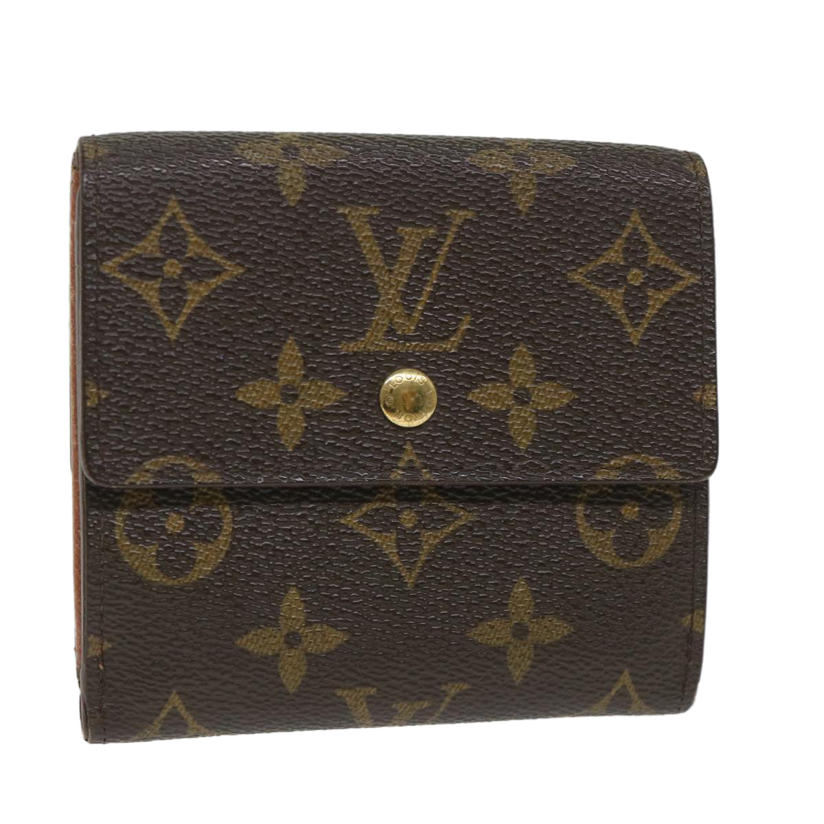 LOUIS VUITTON Monogram Porte Monnaie Bier Cartes Crdit Wallet M61652 Auth ti1297