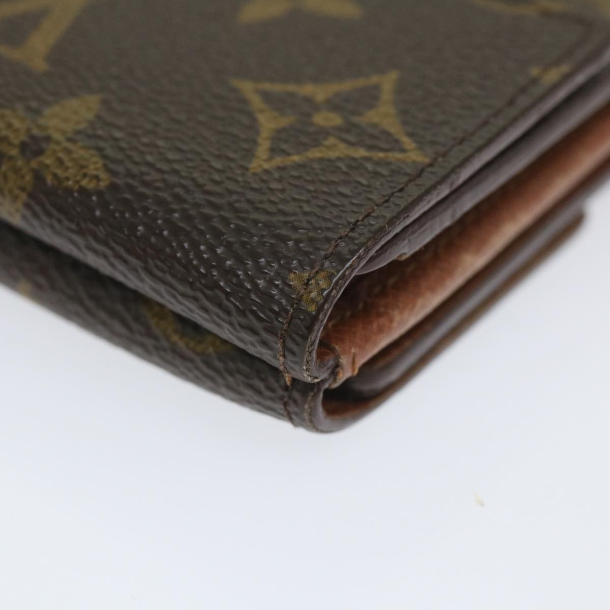 LOUIS VUITTON Monogram Porte Monnaie Bier Cartes Crdit Wallet M61652 Auth ti1297