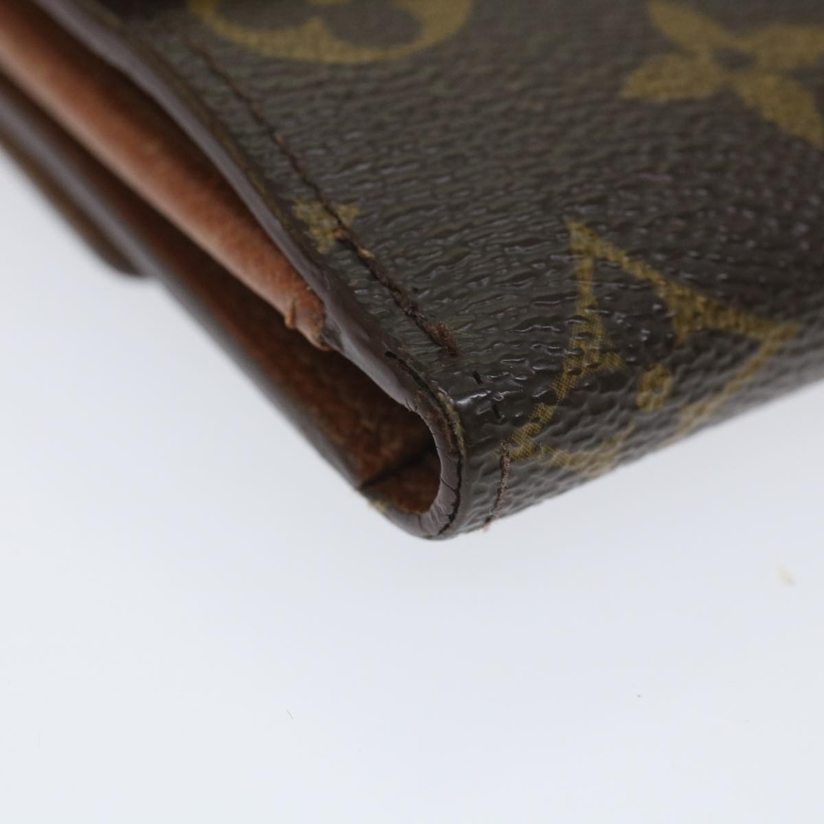 LOUIS VUITTON Monogram Porte Monnaie Bier Cartes Crdit Wallet M61652 Auth ti1297