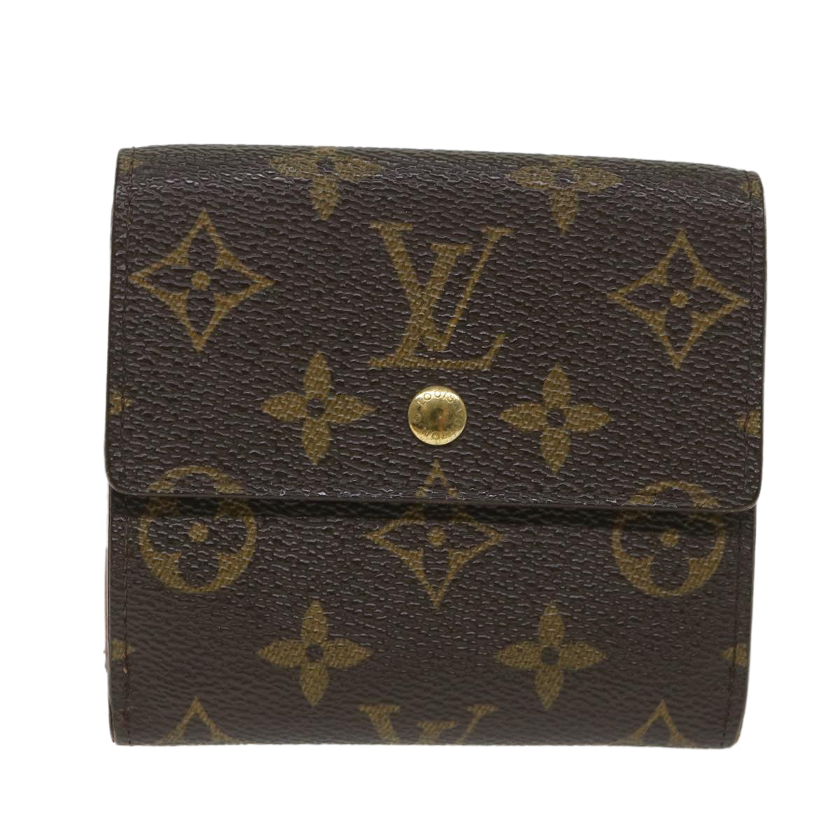 LOUIS VUITTON Monogram Porte Monnaie Bier Cartes Crdit Wallet M61652 Auth ti1297