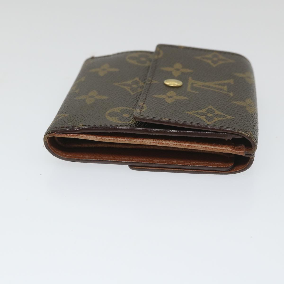 LOUIS VUITTON Monogram Porte Monnaie Bier Cartes Crdit Wallet M61652 Auth ti1297