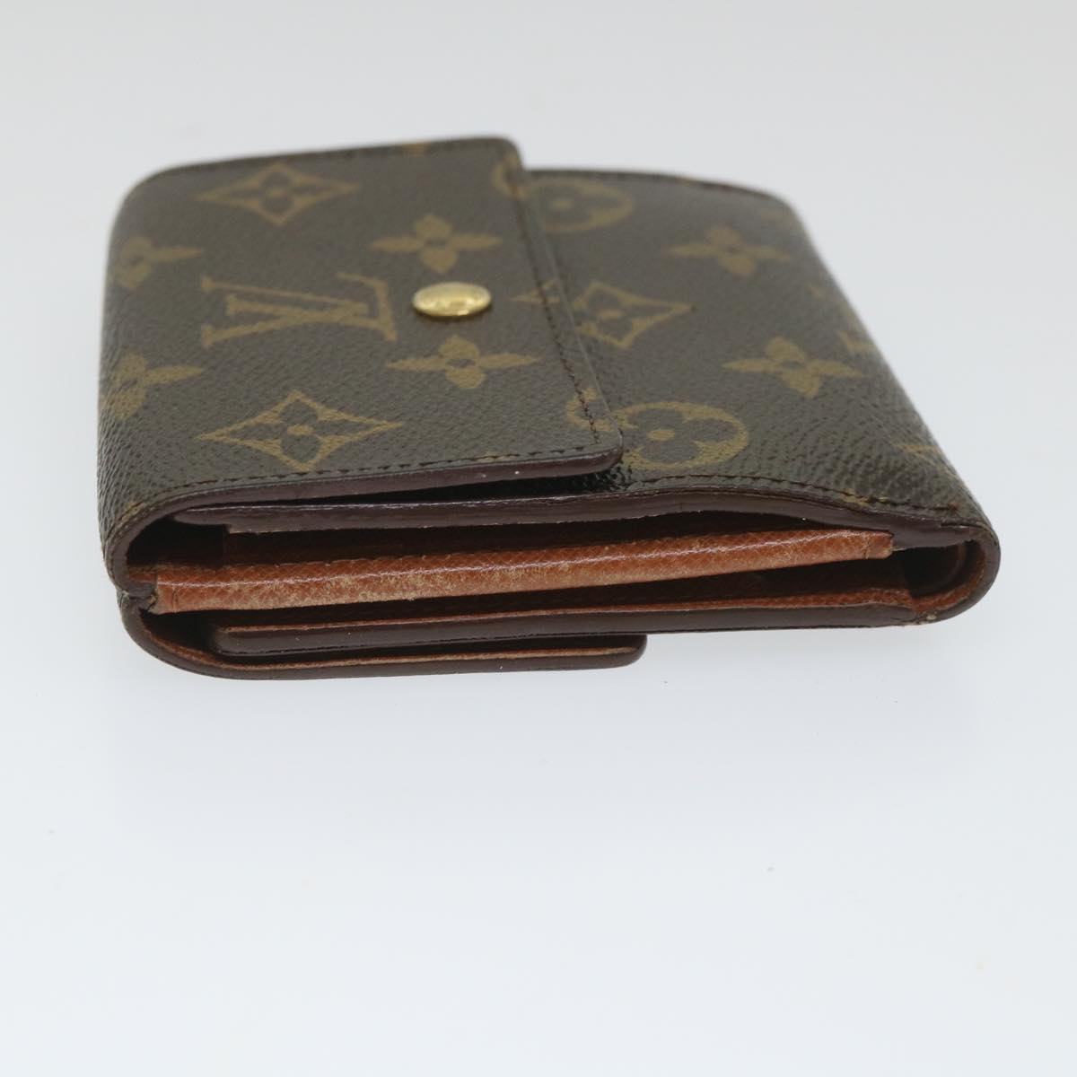 LOUIS VUITTON Monogram Porte Monnaie Bier Cartes Crdit Wallet M61652 Auth ti1297