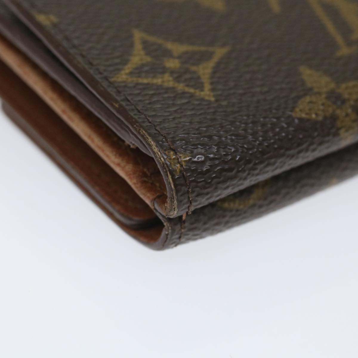 LOUIS VUITTON Monogram Porte Monnaie Bier Cartes Crdit Wallet M61652 Auth ti1297