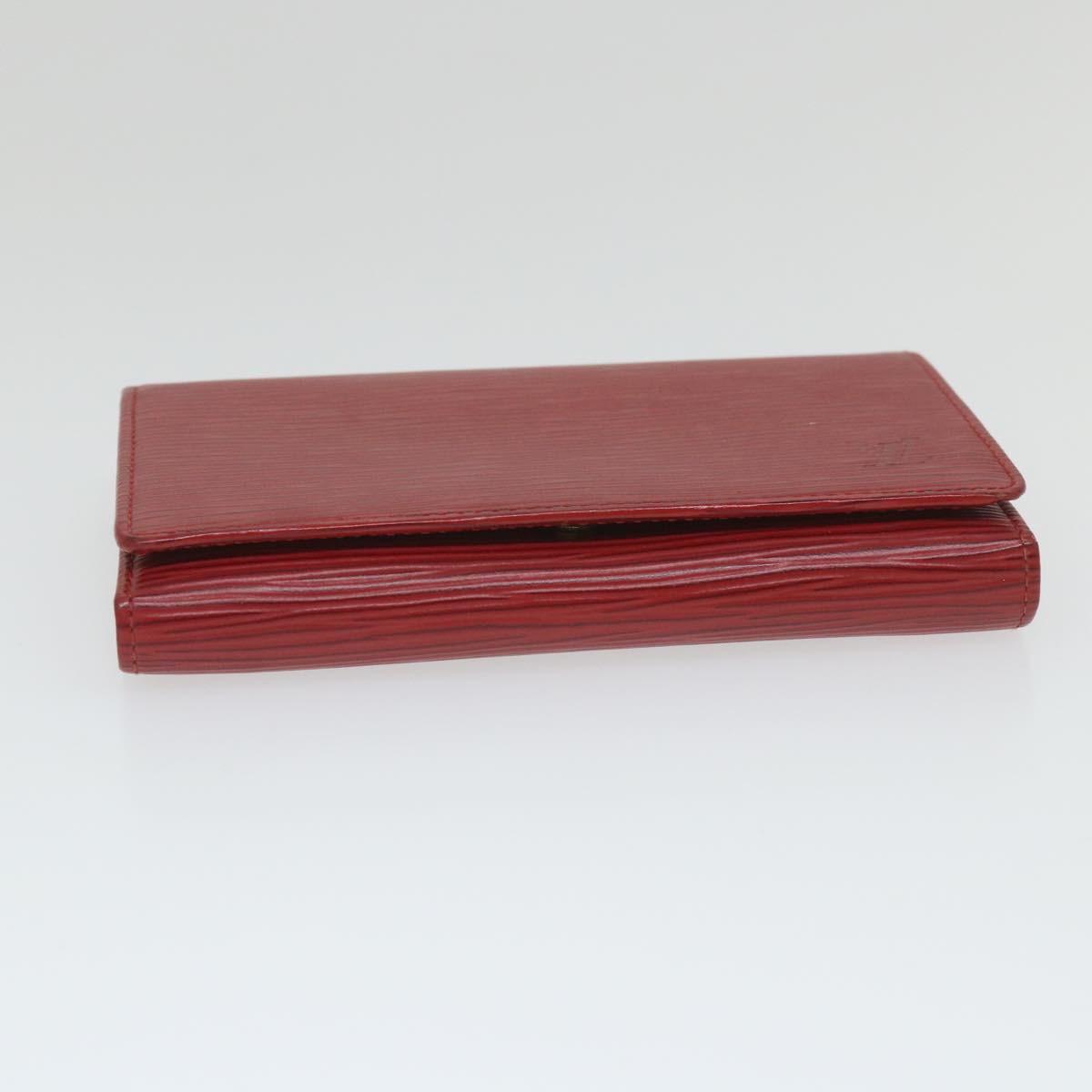 LOUIS VUITTON Epi Porte Monnaie Billets Tresor Wallet Red M63507 LV Auth ti1298