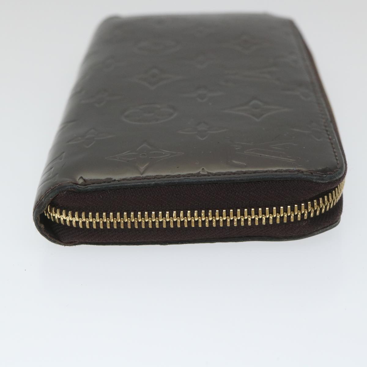 LOUIS VUITTON Monogram Vernis Zippy Wallet Wallet Amarante M93522 LV Auth ti1300