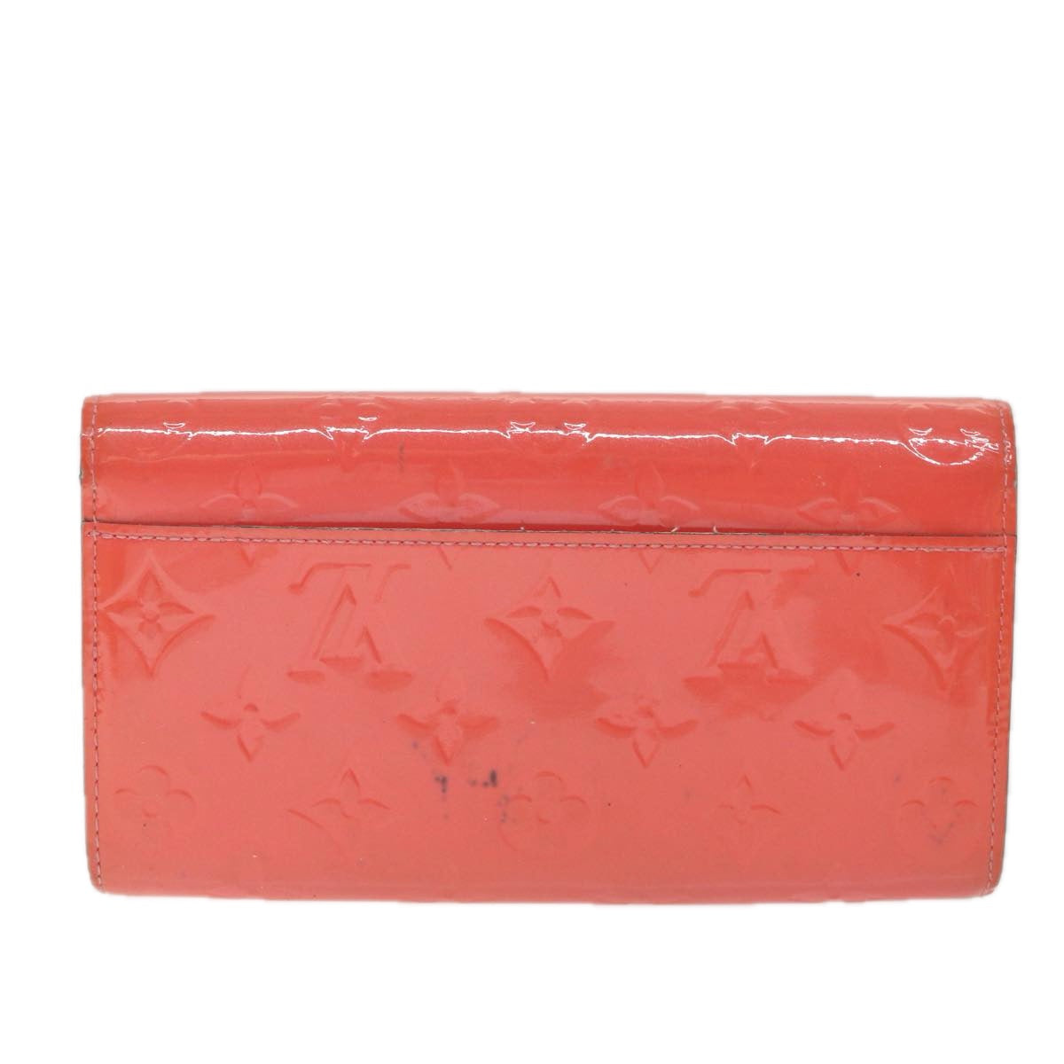 LOUIS VUITTON Vernis Portefeuille Sarah Wallet Hot Pink M90313 LV Auth ti1302