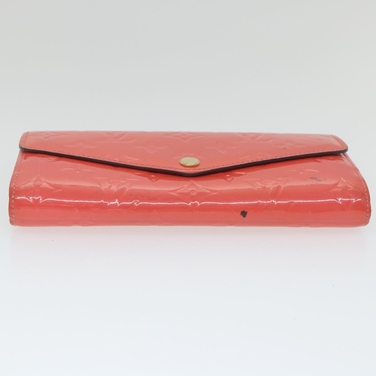 LOUIS VUITTON Vernis Portefeuille Sarah Wallet Hot Pink M90313 LV Auth ti1302