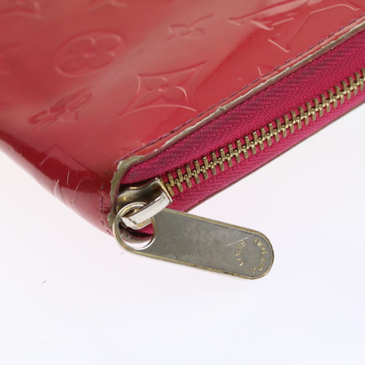 LOUIS VUITTON Monogram Empreinte Vernis Wallet 3Set Pink Beige LV Auth ti1304