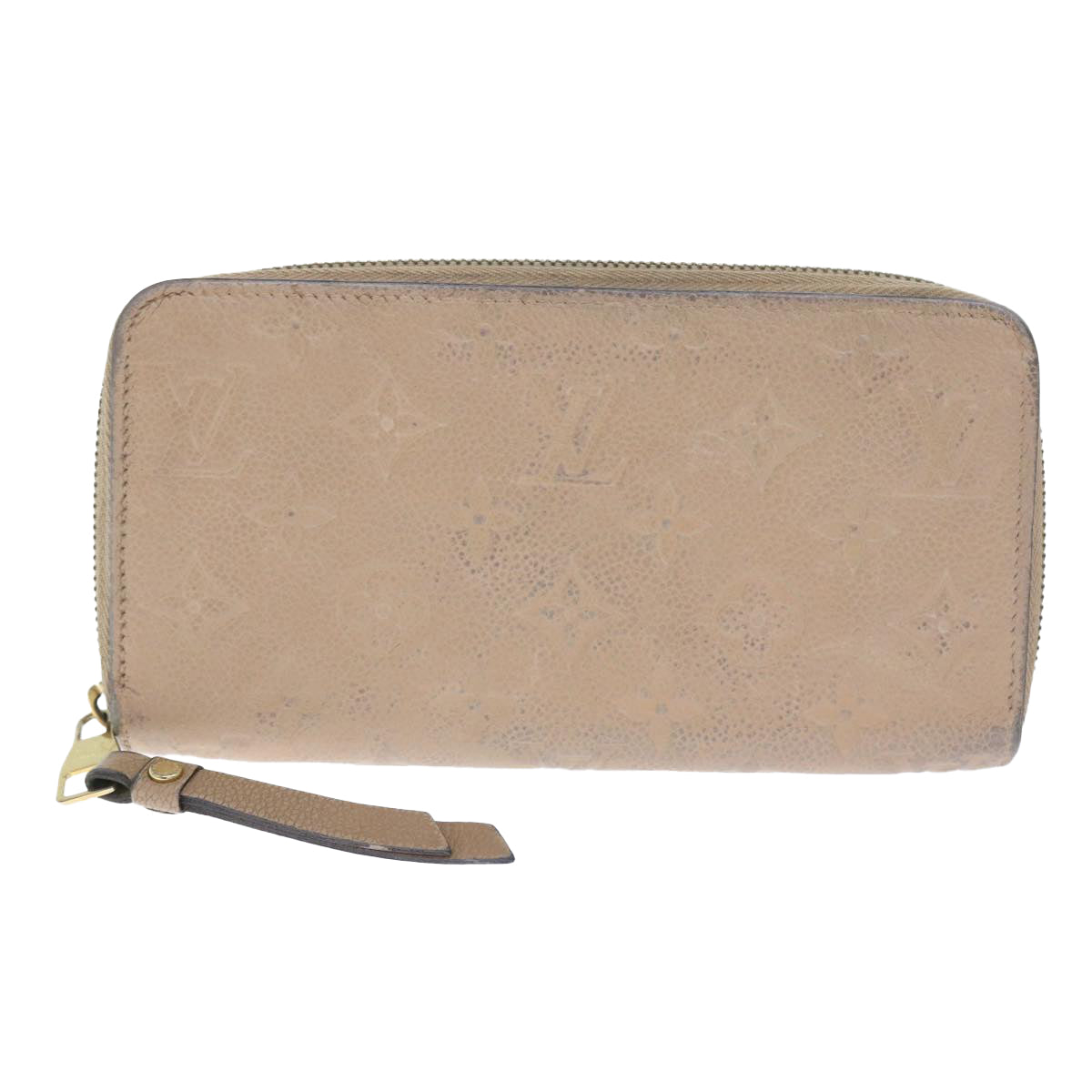 LOUIS VUITTON Monogram Empreinte Vernis Wallet 3Set Pink Beige LV Auth ti1304