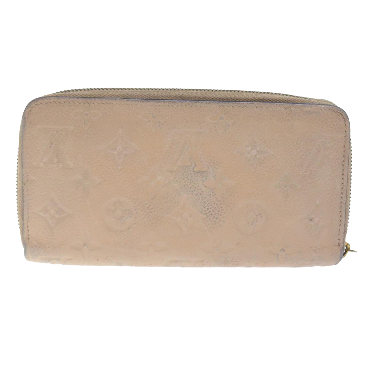 LOUIS VUITTON Monogram Empreinte Vernis Wallet 3Set Pink Beige LV Auth ti1304