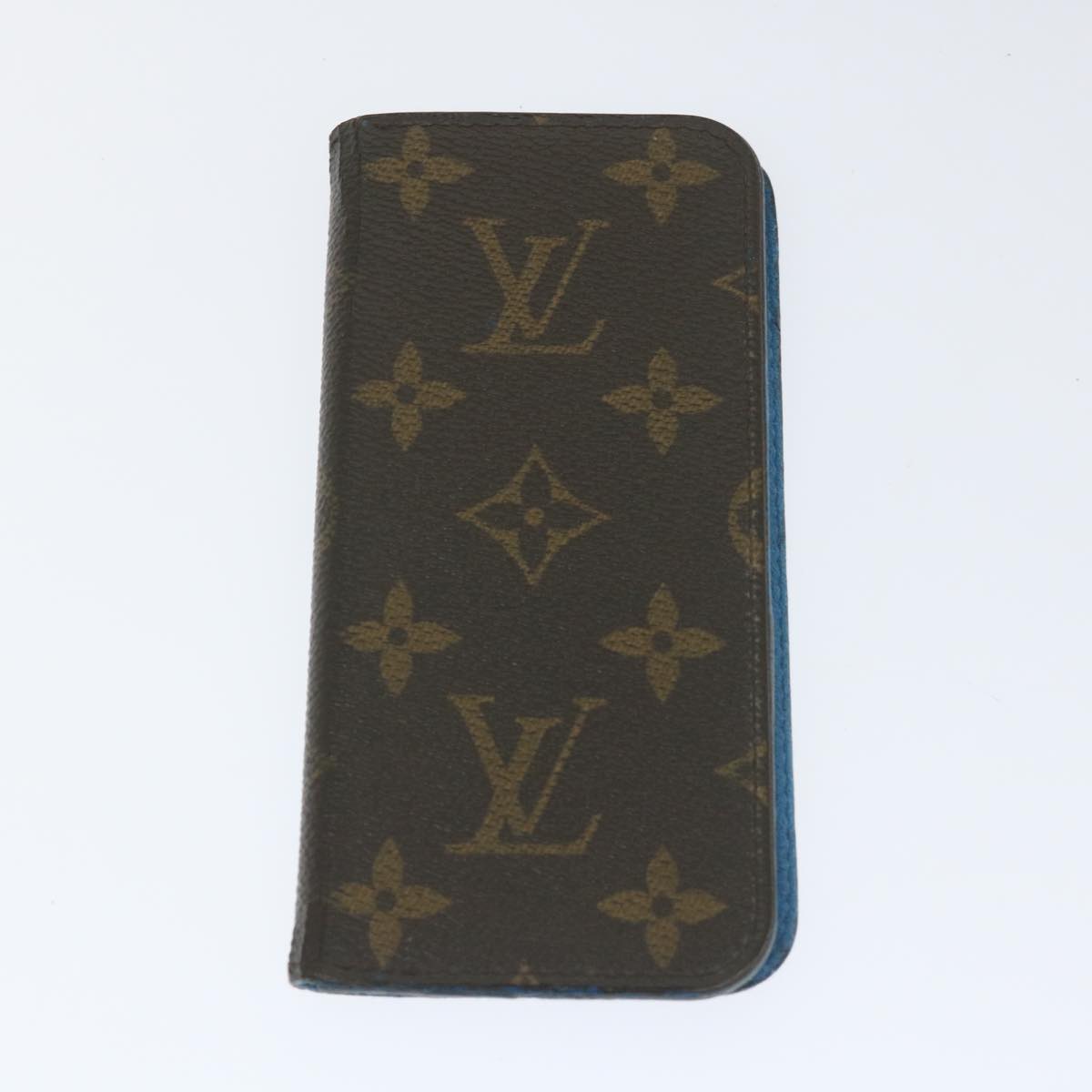 LOUIS VUITTON Monogram iPhone Case 4Set Blue Pink LV Auth ti1305