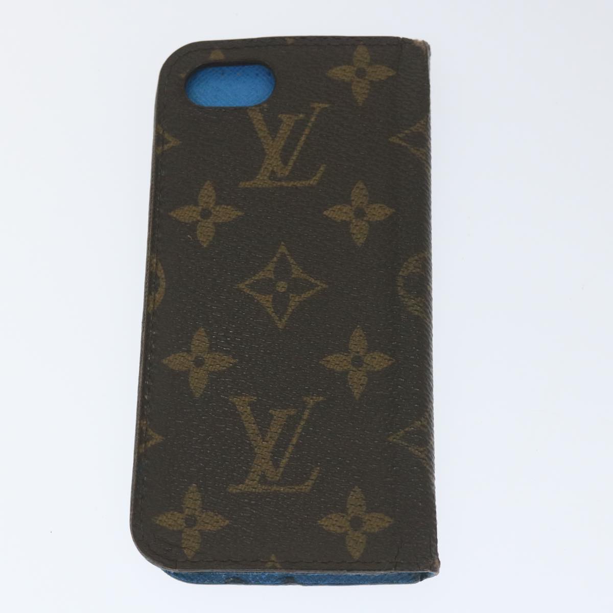 LOUIS VUITTON Monogram iPhone Case 4Set Blue Pink LV Auth ti1305