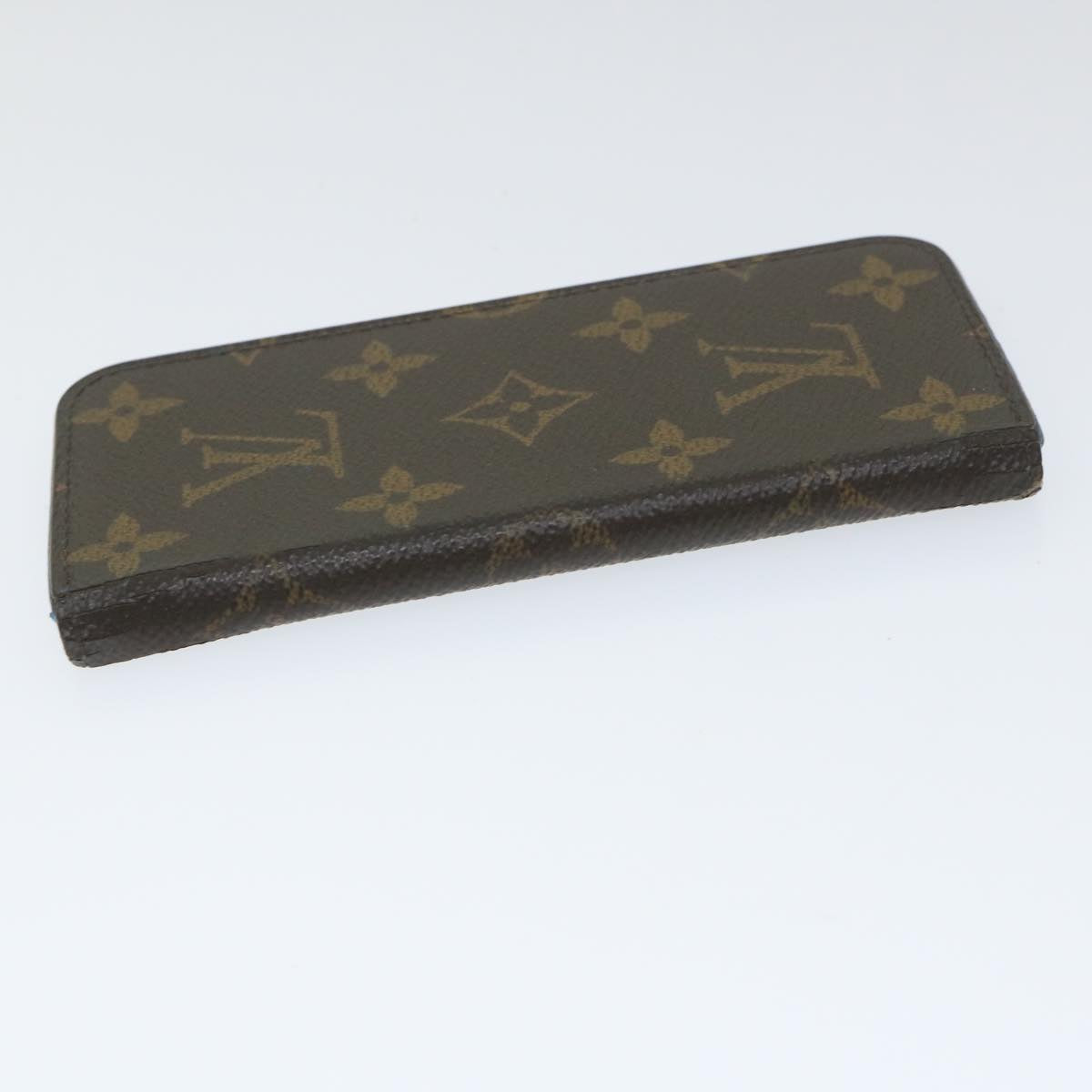 LOUIS VUITTON Monogram iPhone Case 4 Set Blue Pink LV Auth ti1305