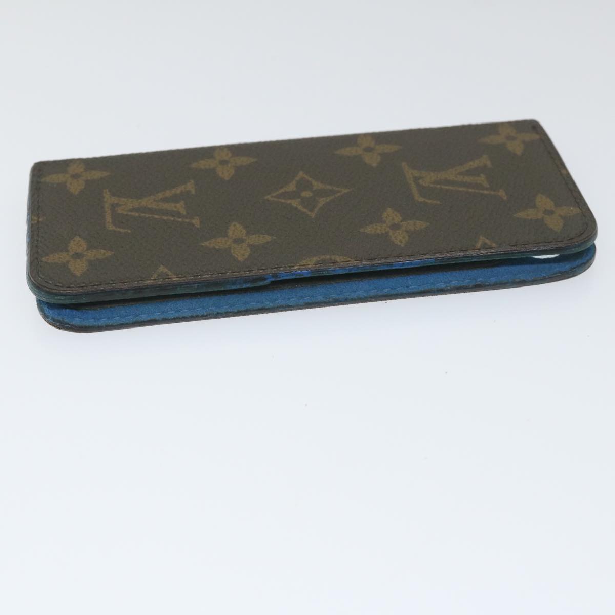 LOUIS VUITTON Monogram iPhone Case 4Set Blue Pink LV Auth ti1305